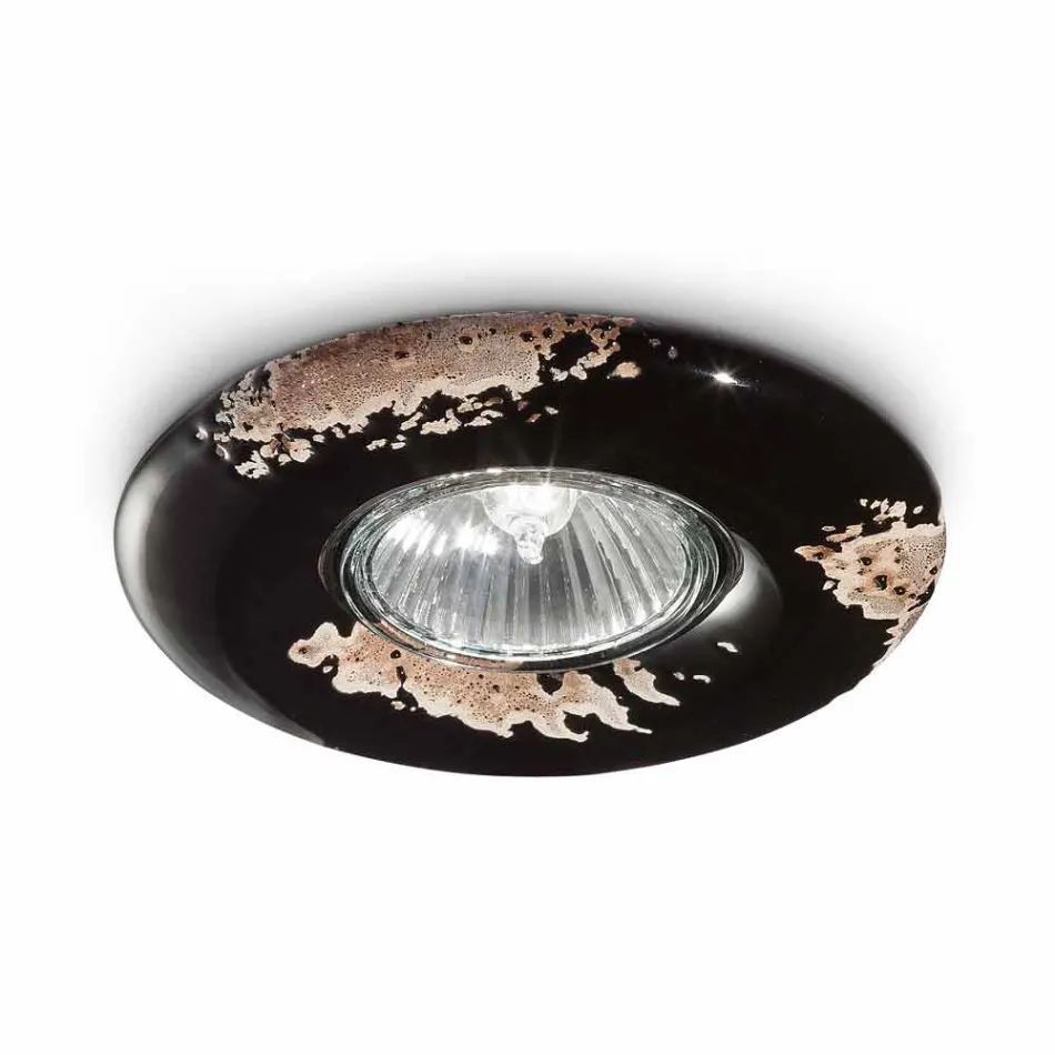 Kulatý stropní ročník ruční keramiku Paula Ferroluce Viadurini