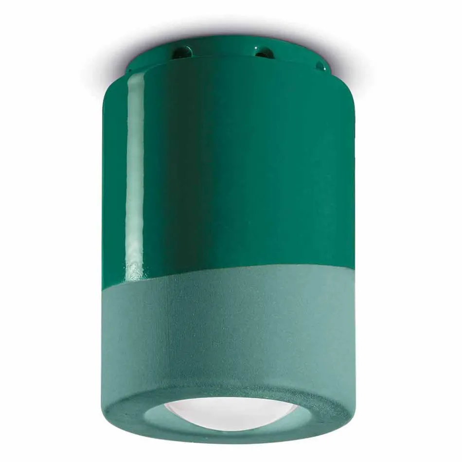 Vintage stropní lampa v keramice Vyrobeno v Itálii - Ferroluce Pi Viadurini