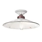 Vintage stropní lampa z keramiky a ručně vyrobeného železa ve 3 velikostech - Asti Viadurini