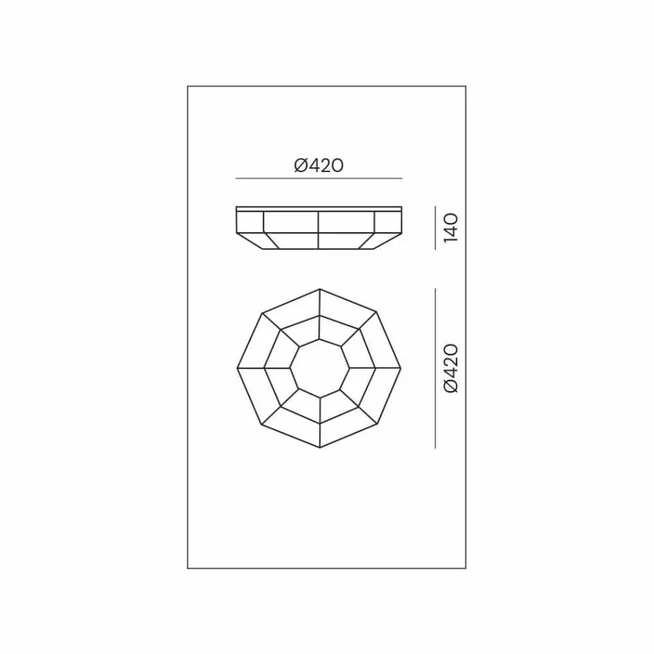 Vintage stropní lampa v leštěné mosazi a skle 2 velikosti - vázaná Il Fanale Viadurini