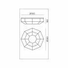 Vintage stropní lampa v leštěné mosazi a skle 2 velikosti - vázaná Il Fanale Viadurini