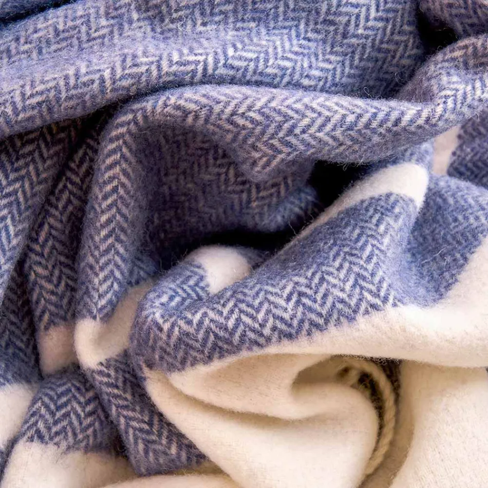 Ultra měkký a nadýchaný pléd ze směsi vlny Made in Italy - Caldoso Viadurini