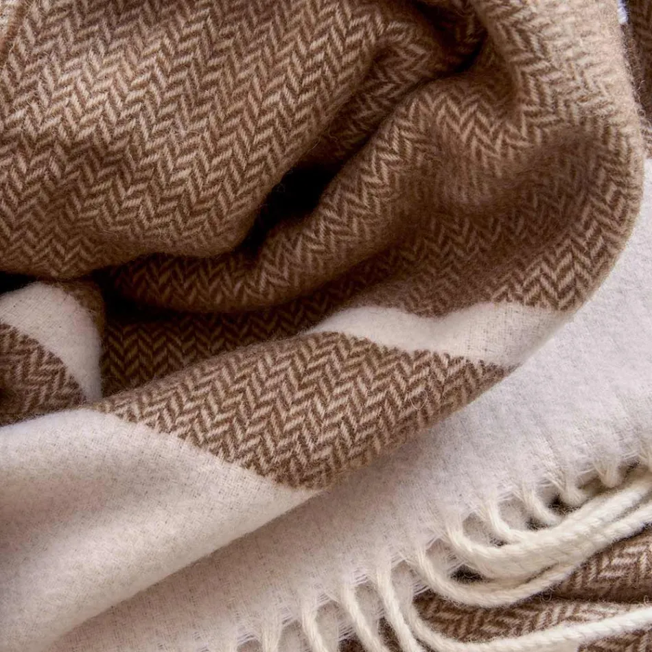 Ultra měkký a nadýchaný pléd ze směsi vlny Made in Italy - Caldoso Viadurini