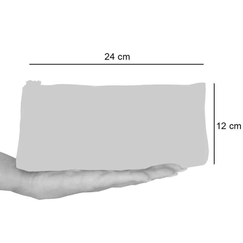 Umělecká ručně tištěná spojková taška, jedinečný kus z bavlny, 2 kusy - Viadurini od Marchi Viadurini