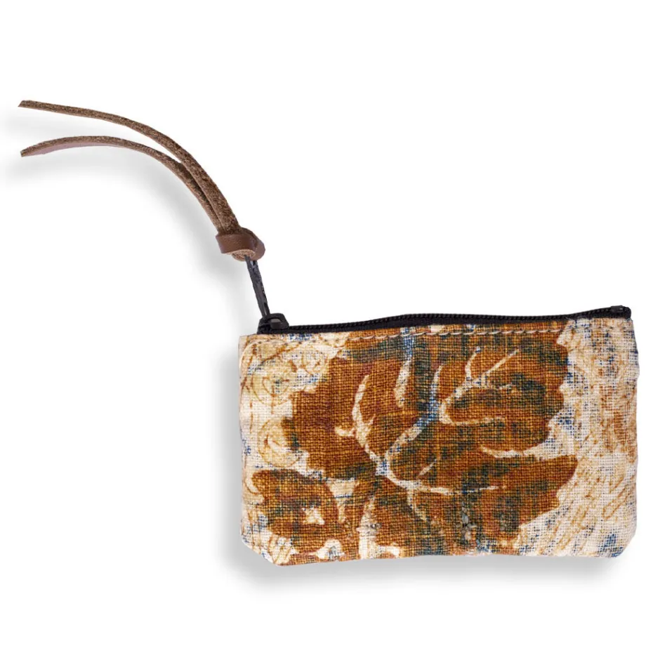 Umělecká ručně tištěná spojková taška, jedinečný kus z bavlny, 2 kusy - Viadurini od Marchi Viadurini