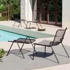 Zahradní podnožka s galvanizovanou ocelovou konstrukcí Made in Italy - Elvia Viadurini