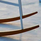 Varaschin Summer Set zahradní houpací křeslo z oceli a dřeva Viadurini