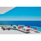 Varaschin Summer Set zahradní houpací křeslo z oceli a dřeva Viadurini