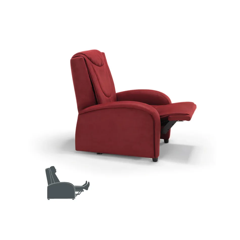 2 motorové zvedací křeslo s masáží shiatsu vyrobené v Itálii Bria Viadurini