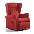 Látkové křeslo s funkcí zvednutí, relaxace a postele - Romina Viadurini