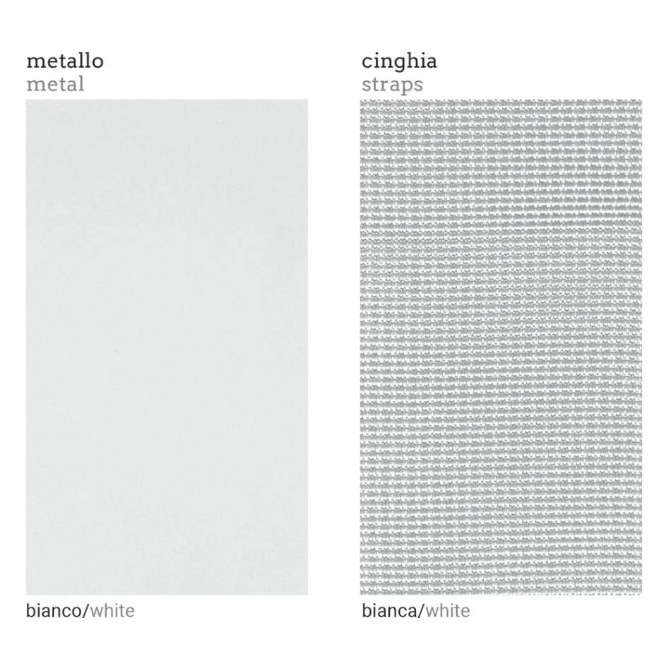 Pravé rohové venkovní křeslo z hliníku a popruhů Made in Italy - Juliediv Viadurini