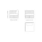 Pravé rohové venkovní křeslo z hliníku a popruhů Made in Italy - Juliediv Viadurini