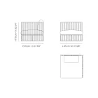 Levé rohové venkovní křeslo z hliníku a popruhů Made in Italy - Juliediv Viadurini