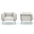 Nízké venkovní křeslo s polstrovaným sedákem Made in Italy - květináč Viadurini