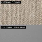 Nízké venkovní křeslo s polstrovaným sedákem Made in Italy - květináč Viadurini