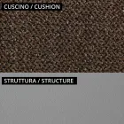 Nízké venkovní křeslo s polstrovaným sedákem Made in Italy - květináč Viadurini