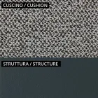 Nízké venkovní křeslo s polstrovaným sedákem Made in Italy - květináč Viadurini