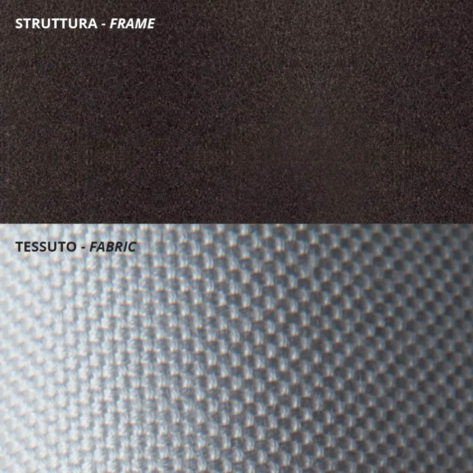 Nízké zahradní křeslo z pozinkované oceli s područkami Made in Italy - Selvaggia Viadurini