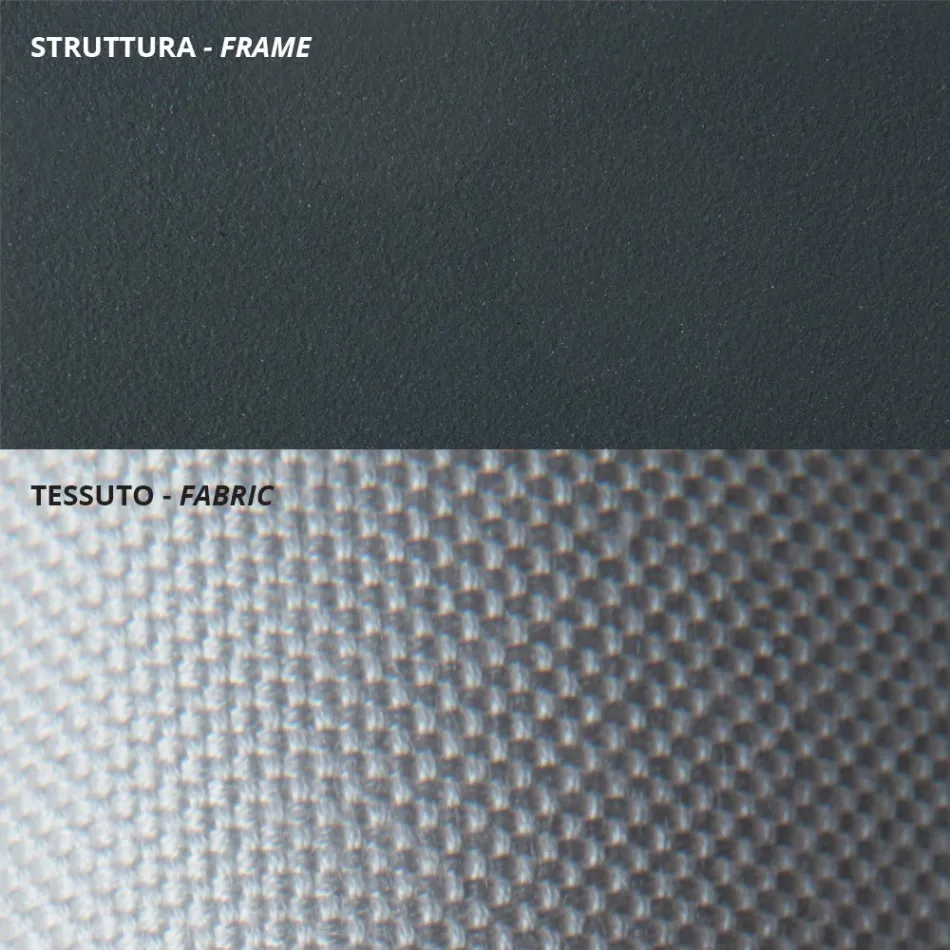 Nízké zahradní křeslo z pozinkované oceli s područkami Made in Italy - Selvaggia Viadurini