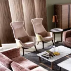 Křeslo Bergére v designové tkanině Grilli Wilde vyrobené v Itálii Viadurini