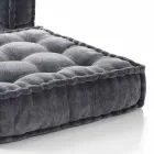 Ethnic Design Chaise Longue křeslo v šedé nebo modré sametové vlákně Viadurini