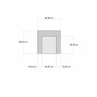 Etnické Design Chaise Longue křeslo v šedé nebo modré sametové vlákně Viadurini