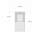 Etnické Design Chaise Longue křeslo v šedé nebo modré sametové vlákně Viadurini