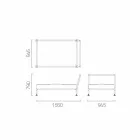 Moderní designové křeslo Lehátko do zahrady vyrobené v Itálii - Ontario1 Viadurini