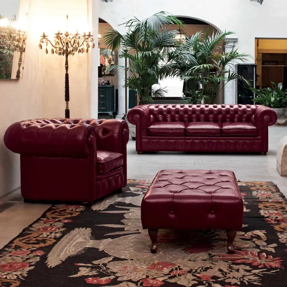 Klasické křeslo s nohami ve tvaru cibule z bukového dřeva Made in Italy - Spassoso Viadurini