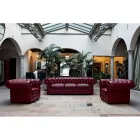 Klasické křeslo s nohami ve tvaru cibule z bukového dřeva Made in Italy - Spassoso Viadurini