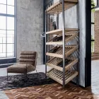 Klasické křeslo v provedení ocel a umělá kůže hnědé nebo černé - Kendy Viadurini