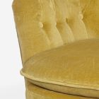 Klasické dřevěné křeslo a čalouněný sedák z prošívané bavlny - Monny Viadurini