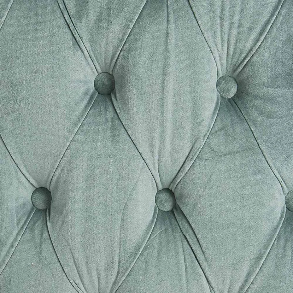 Klasické křeslo z čalouněného dřeva se sametovým efektem Homemotion - Nichy Viadurini