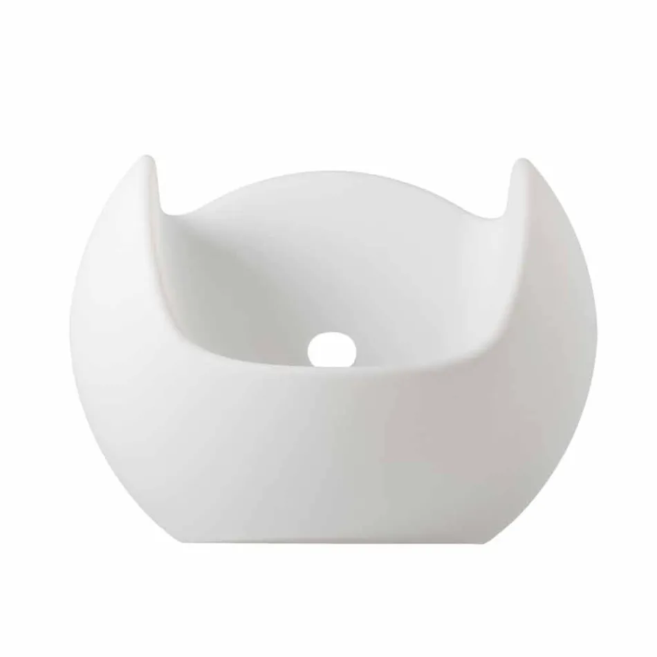 Houpací křeslo Kulaté světlé Slide Blos vyrobené v Itálii Viadurini