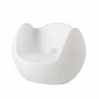 Houpací křeslo Kulaté světlé Slide Blos vyrobené v Itálii Viadurini