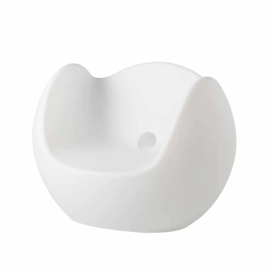 Houpací křeslo Kulaté světlé Slide Blos vyrobené v Itálii Viadurini