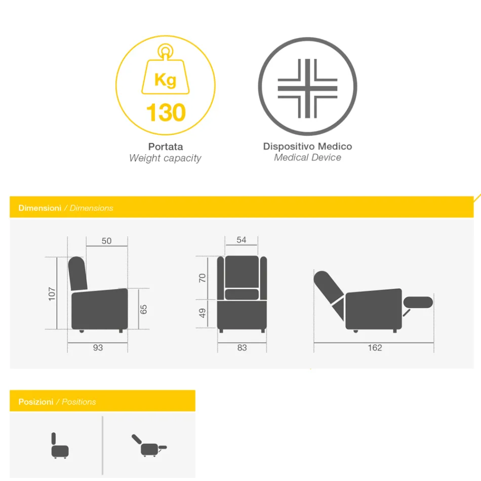 Křeslo s otočnou ocelovou základnou a podnožkou Made in Italy - Valentina Viadurini