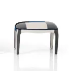 Křeslo s poufem z patchworkové tkaniny - Bromo Viadurini