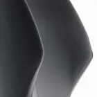 Křeslo s ocelovou konstrukcí a sedákem z ekokůže z grafitu Made in Italy - Reggio Viadurini