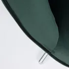 Křeslo s nastavitelnou konstrukcí z chromované oceli a sametu - Giulia Viadurini