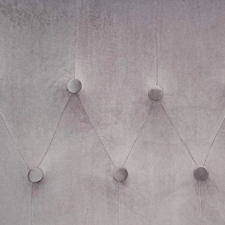 Křeslo s nastavitelnou konstrukcí z chromované oceli a sametu - Giulia Viadurini