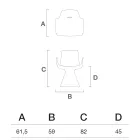 Venkovní křeslo s polyethylenovými područkami - Bazén Viadurini