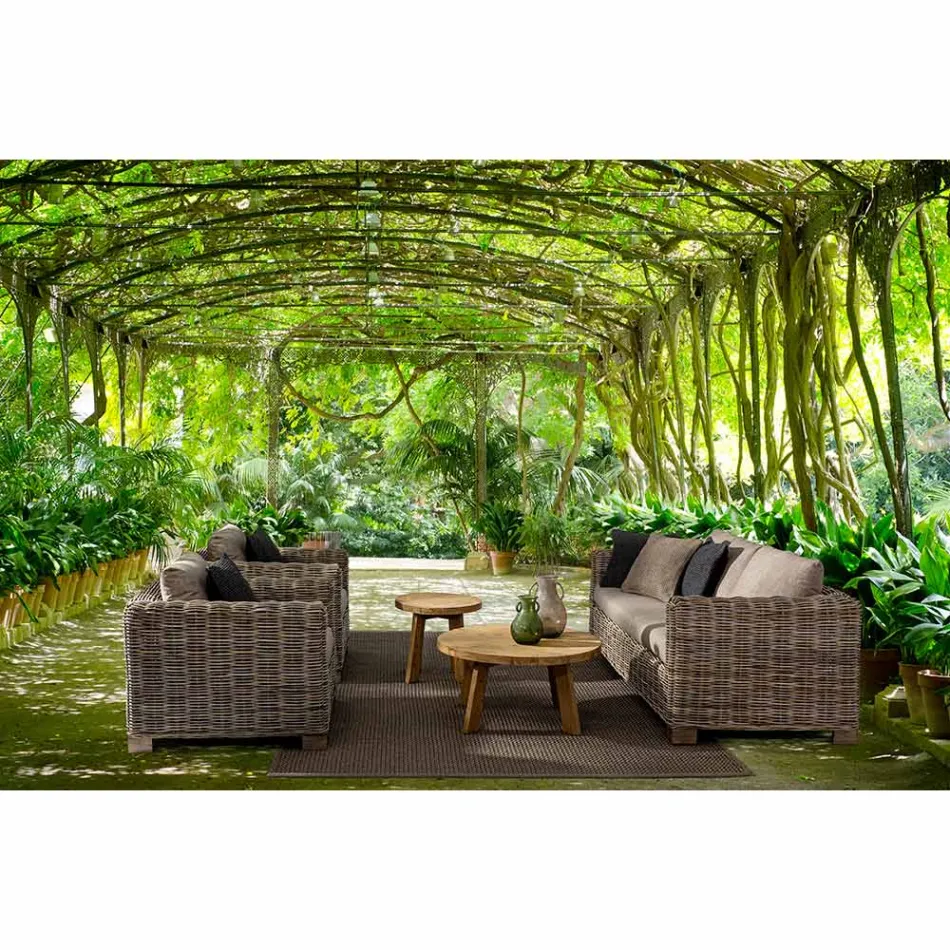 Vnitřní a venkovní ratanové křeslo Homemotion - Ceara Design Viadurini