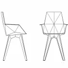 Designové křeslo Faz Vondom, polypropylen a polykarbonát Viadurini