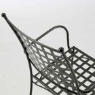 Venkovní stohovatelné kovové křeslo vyrobené v Itálii, 4 kusy - Pira Viadurini