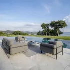 Venkovní křeslo z oceli a polypropylenu Made in Italy - Astrid Viadurini