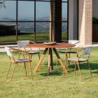 Venkovní křeslo z pozinkované oceli Stohovatelné Made in Italy 2 kusy - Vesna Viadurini