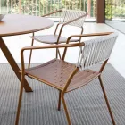 Venkovní křeslo z pozinkované oceli Stohovatelné Made in Italy 2 kusy - Vesna Viadurini