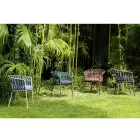 Venkovní křeslo z lana, látky a hliníku - Emma Cross od Varaschin Viadurini