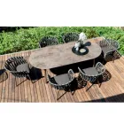 Venkovní křeslo z lana, látky a hliníku - Emma Cross od Varaschin Viadurini